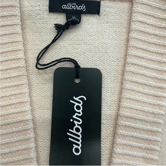 NWT Allbirds Pink Aspen Cardi Merino Wool Oversized Cardigan - Picture 5 of 10